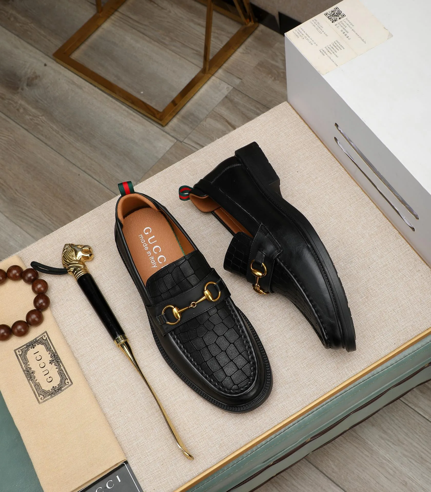 Men's men's shoes💰500📛📛Original (water-dyed cow lining) Gucci GUCCI official website formal shoes🌀 Italian🇮🇹imported cowhide➕top imported water-dyed cowhide lining💋Finely handmade original bottom, the real thing looks better when photographed in person Standard size 38-44